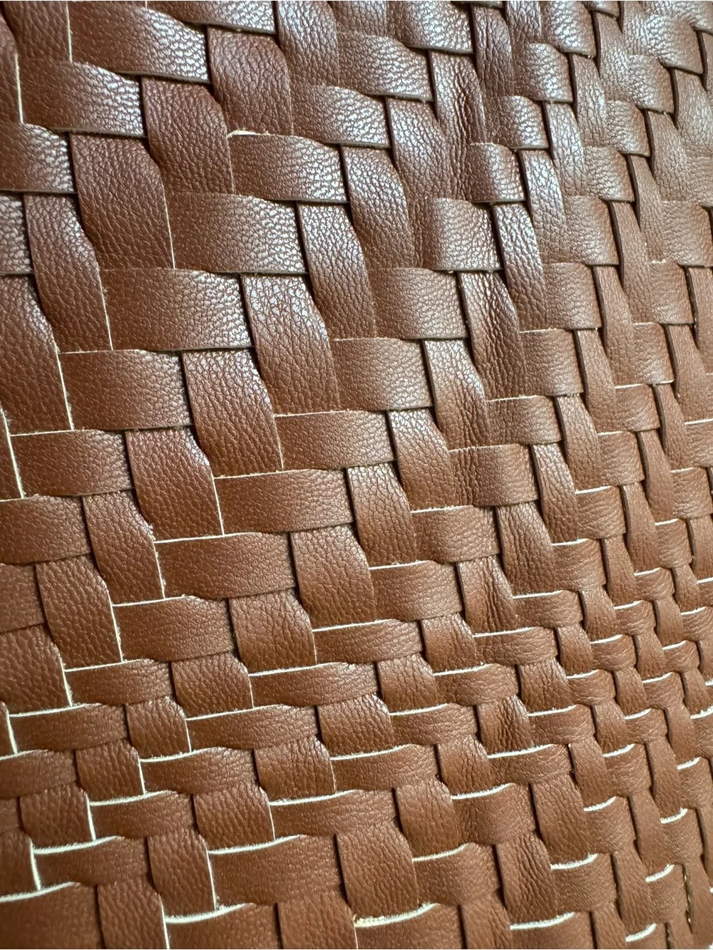 NWT Deux Lux Woven Hobo Bag - Honey Brown, Vegan Leather